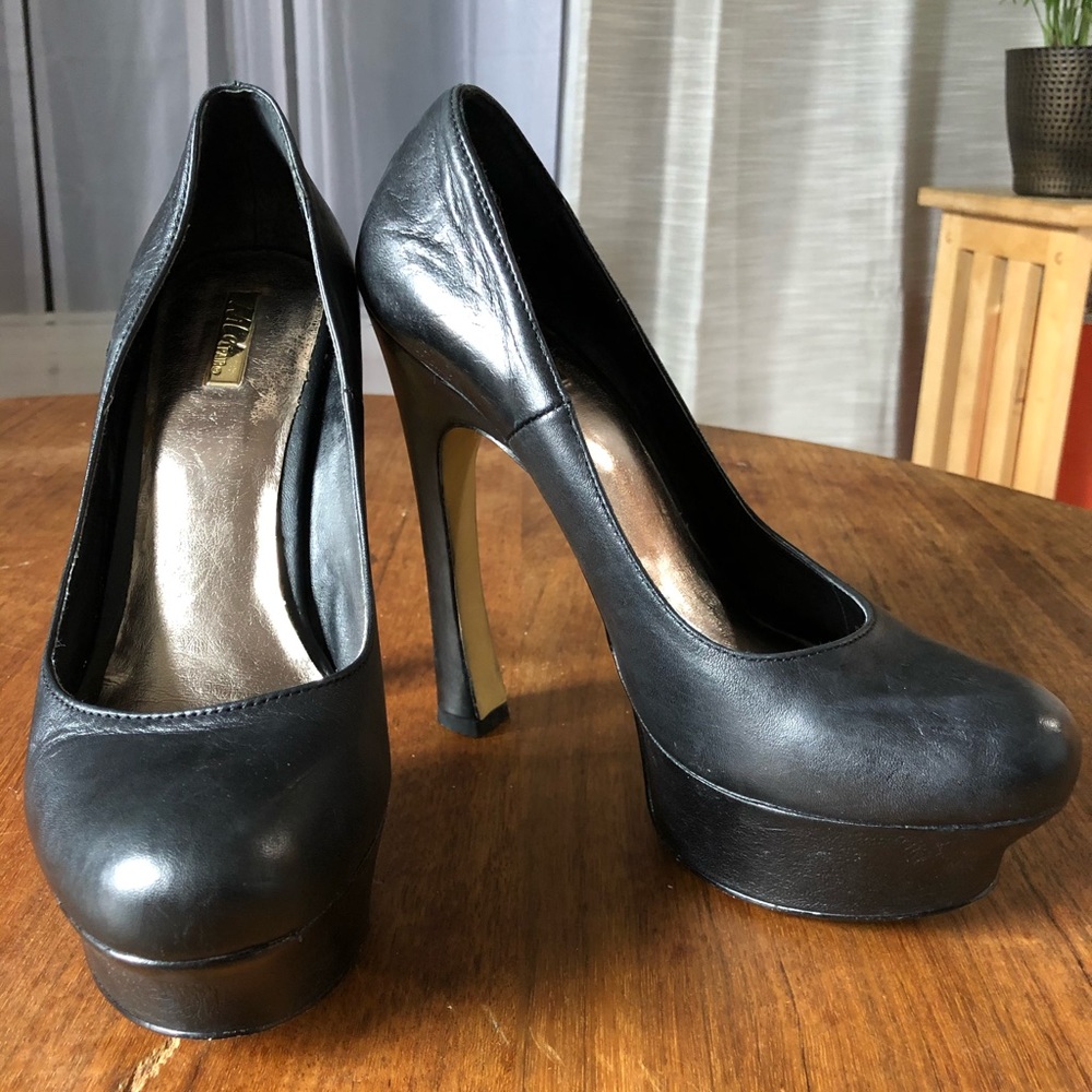 Black Platform Pumps/Heels